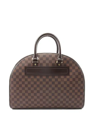 Pre-owned Louis Vuitton 2000 Nolita 24 Handbag In Brown