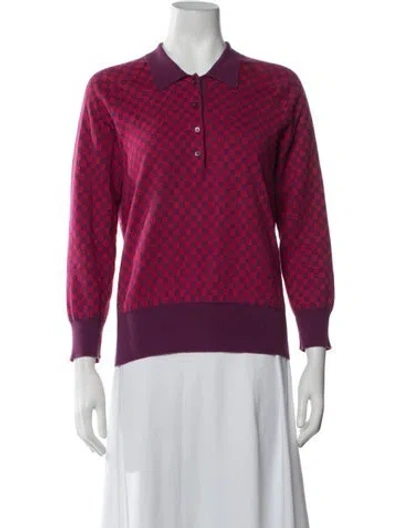 Pre-owned Louis Vuitton 2000's Plaid Print Sweater In Multicolor