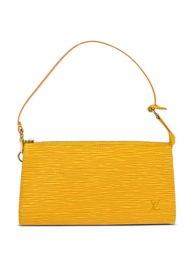 Pre-owned Louis Vuitton 2000 Pochette Accessoires Handbag In 黄色
