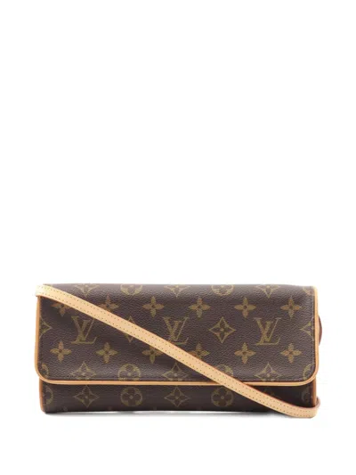 Pre-owned Louis Vuitton 2000 Pochette Gm Shoulder Bag In Brown