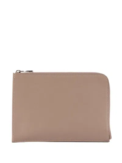 Pre-owned Louis Vuitton 2000 Pochette Jules Clutch Bag In Brown