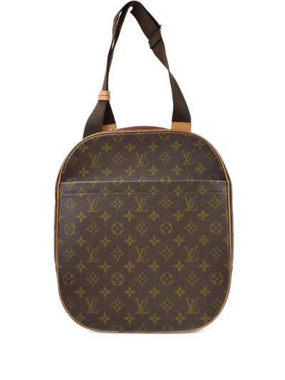 Pre-owned Louis Vuitton 2000 Sac A Dos Packall Shoulder Bag In Brown