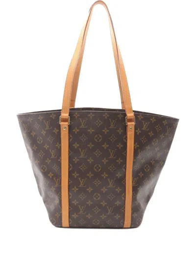 Pre-owned Louis Vuitton 2000 Sac Tote Bag In Brown
