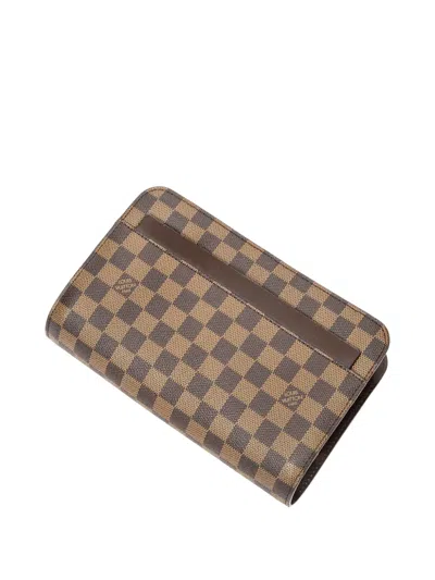 Pre-owned Louis Vuitton 2000 Saint Louis Clutch Bag In Brown