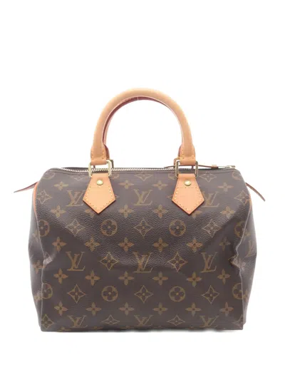 Pre-owned Louis Vuitton 2000 Speedy 25 Monogram Tote Bag In Brown
