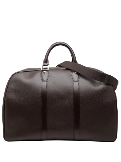 Pre-owned Louis Vuitton 2000 Taiga Kendall Pm Travel Bag In Red