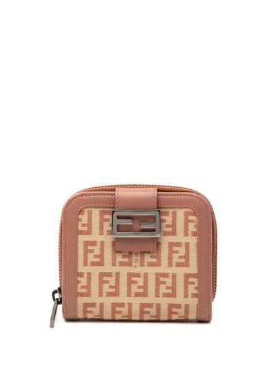 Pre-owned Louis Vuitton 2000-2010 Zucchino Canvas Bifold Compact Wallet Small Wallets In Neutral
