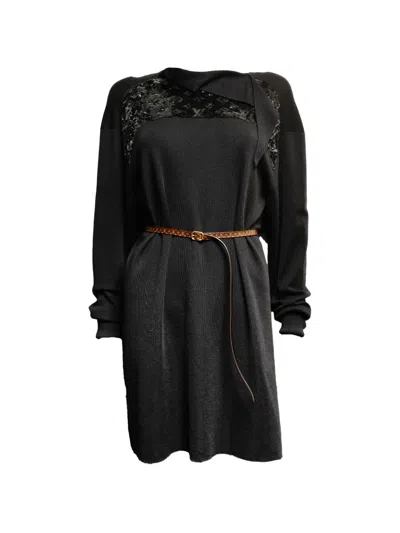 Pre-owned Louis Vuitton 2000-2015 Knit Mini Dress In Black