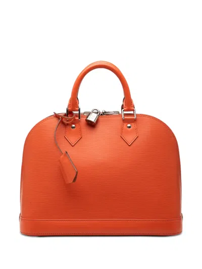 Pre-owned Louis Vuitton 2000-2020 Epi Alma Pm Handbag In Orange