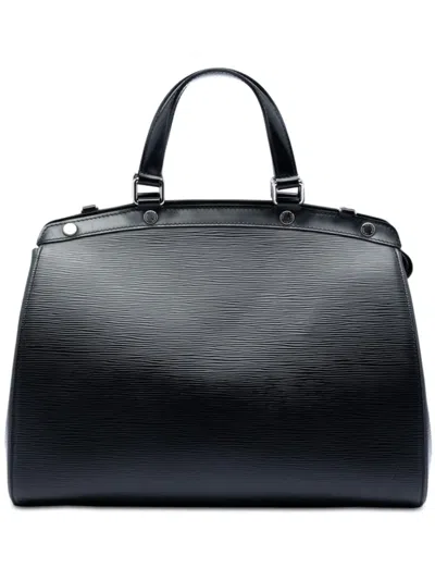 Pre-owned Louis Vuitton 2000-2020 Epi Brea Gm Satchel In Black