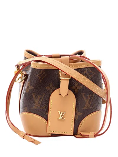 Pre-owned Louis Vuitton 2000-2020 Monogram Noe Purse Bucket Bag In Brown