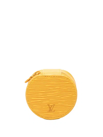 Pre-owned Louis Vuitton 2000-2026 Epi Ecrin Bijoux Travel Jewelry Case In Yellow