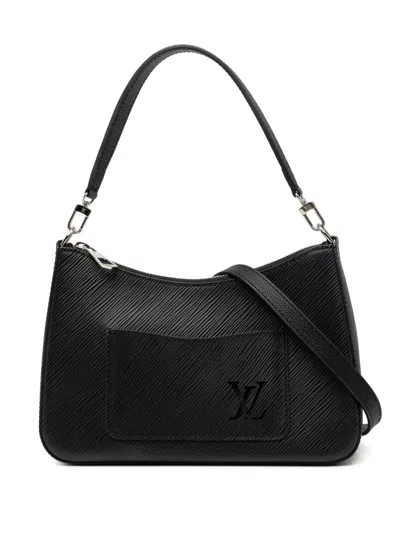 Pre-owned Louis Vuitton 2000-2026 Epi Marelle Satchel In Black
