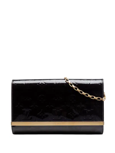 Pre-owned Louis Vuitton 2000-2026 Monogram Vernis Ana Satchel In Purple