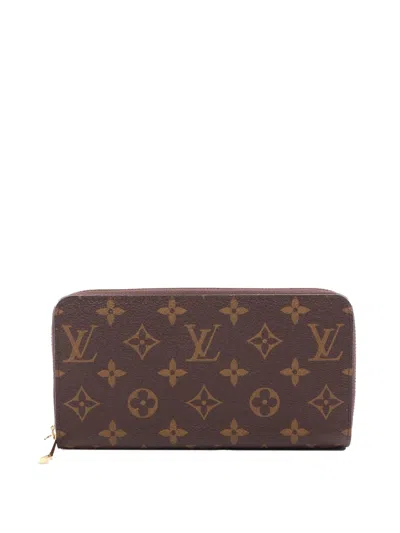 Pre-owned Louis Vuitton 2000-2026 Monogram Zippy Long Wallets In Brown
