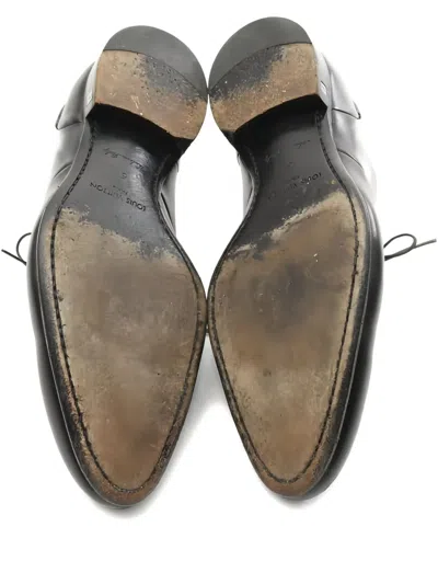 Pre-owned Louis Vuitton 2000s 25mm Logo Oxford Shoes In Black