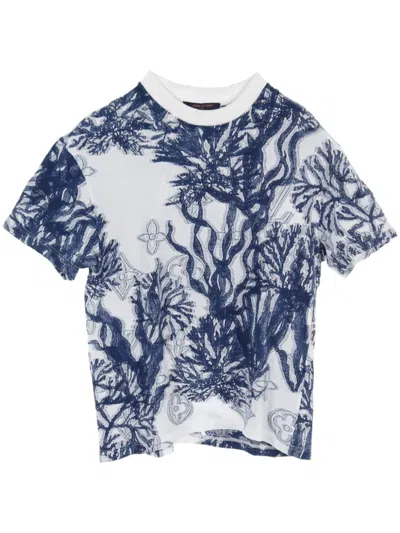 Pre-owned Louis Vuitton 2000s Aquagarden Monogram T-shirt In Blue