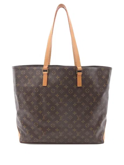 Pre-owned Louis Vuitton 2000s Cabas Alto Monogram Tote Bag In Brown