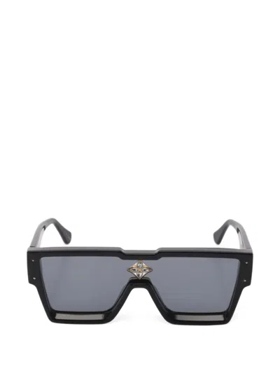 Pre-owned Louis Vuitton 2000s Cyclone Sunglasses In Black