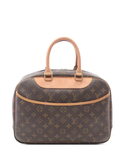 Pre-owned Louis Vuitton 2000s Deauville Bowling Monogram Handbag In Brown