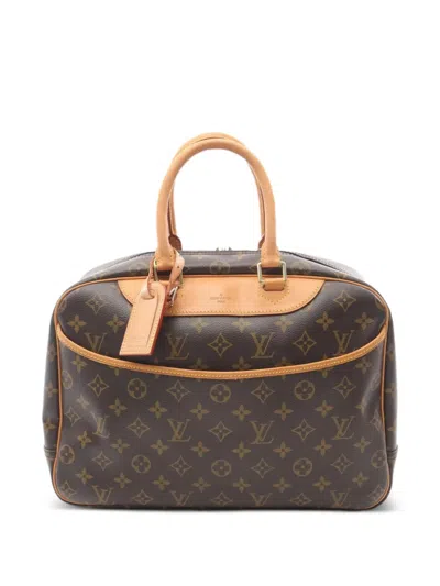 Pre-owned Louis Vuitton 2000s Deauville Monogram Tote Bag In Brown