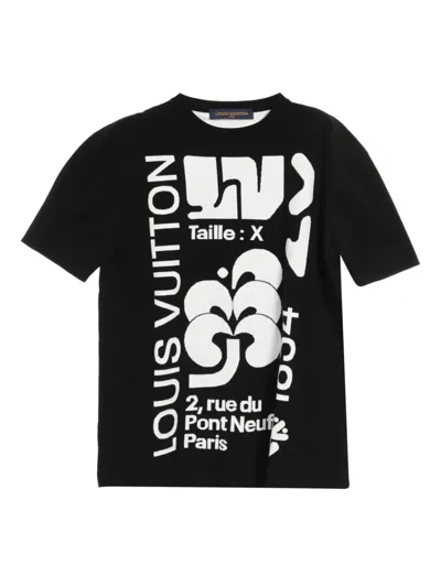 Pre-owned Louis Vuitton 2000s Graphic-print T-shirt In Black