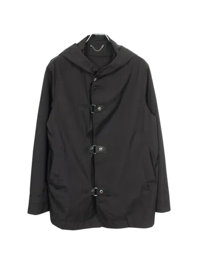 Pre-owned Louis Vuitton 2000s Hooded Parka Coat In Black