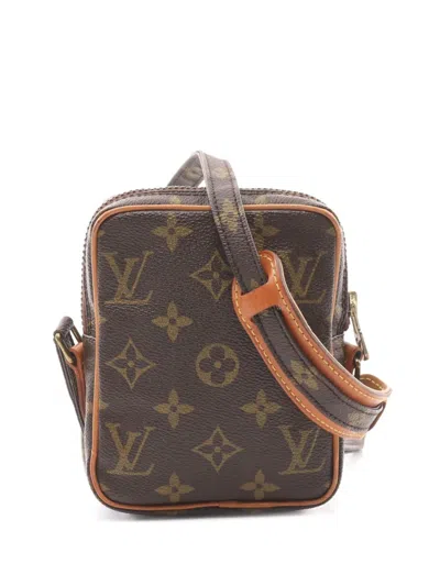 Pre-owned Louis Vuitton 2000s Mini Danube Cross Body Bag In Brown