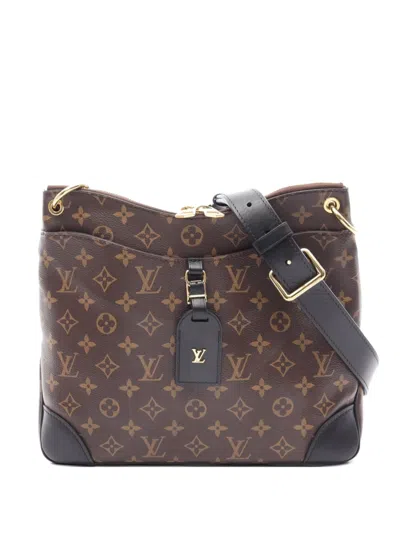 Pre-owned Louis Vuitton 2000s Mm Odeon Monogram Shoulder Bag In Brown