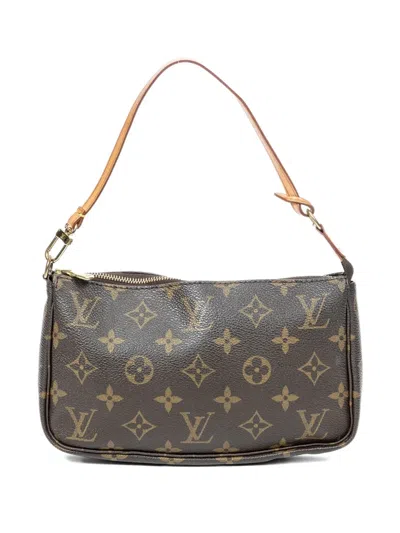 Pre-owned Louis Vuitton 2000s Monogram Shoulder Bag In Brown