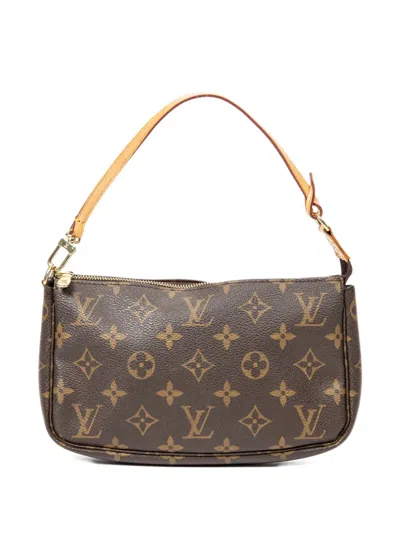 Pre-owned Louis Vuitton 2000s Monogram Shoulder Bag In Brown