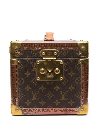 Pre-owned Louis Vuitton 2000s  Monogram Vanity Case Handbag In Brown
