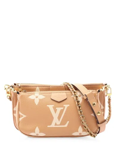 Pre-owned Louis Vuitton 2000s Multi Pochette Accessoires Shoulder Bag In Neutral