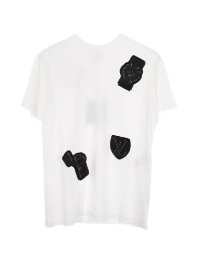 Pre-owned Louis Vuitton 2000s Patch-detail T-shirt In White