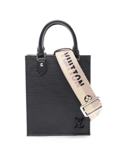 Louis Vuitton 2000s Petite Sac Plat Epi Two-way Mini Bag In Black