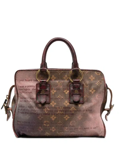 Pre-owned Louis Vuitton 2000s Text Print Tote Bag