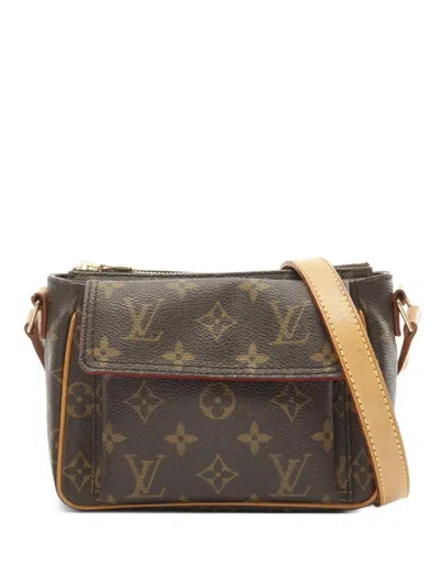 Pre-owned Louis Vuitton 2000s Viva Cite Pm Shoulder Bag In Brown