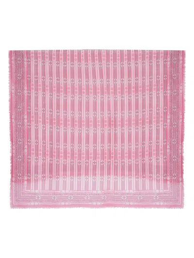 Pre-owned Louis Vuitton 2000s Wool Scarf In Pink
