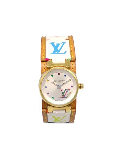 Pre-owned Louis Vuitton 2000s X Takashi Murakami Tambour 28mm In Gold