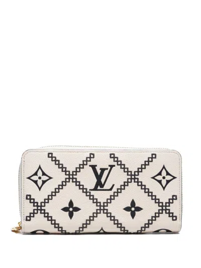 Pre-owned Louis Vuitton 2000s Zippy Wallet In Neutrals