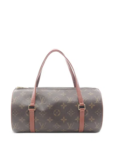 Pre-owned Louis Vuitton 2001 26 Papillon Monogram Tote Bag In Brown