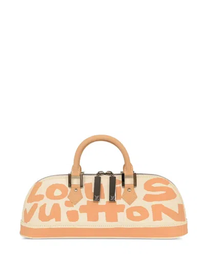 Louis Vuitton 2001 Alma Tote Bag Mit Graffiti In Brown