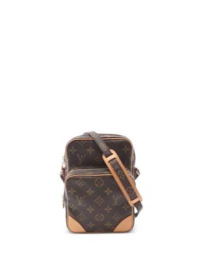Pre-owned Louis Vuitton 2001 Amazon Cross Body Bag In Brown