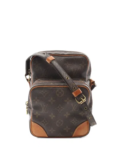 Pre-owned Louis Vuitton 2001 Amazon Monogram Shoulder Bag In Brown