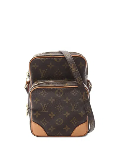 Pre-owned Louis Vuitton 2001 Amazon Monogram Shoulder Bag In Brown