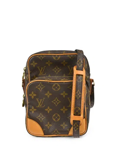 Pre-owned Louis Vuitton 2001 Amazon Monogram-pattern Crossbody Bag In Brown
