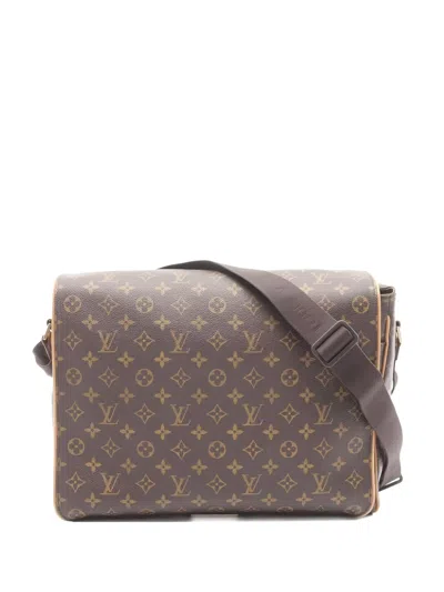 Pre-owned Louis Vuitton 2001 Aves Monogram Messenger Bag In Brown