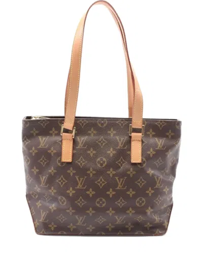 Pre-owned Louis Vuitton 2001 Cabas Piano Monogram Canvas Shoulder Bag