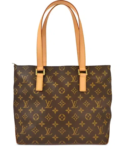 Pre-owned Louis Vuitton 2001 Cabas Piano Tote Bag In Brown
