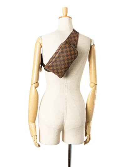 Pre-owned Louis Vuitton 2001 Damier Ebene Geronimos Crossbody Bag